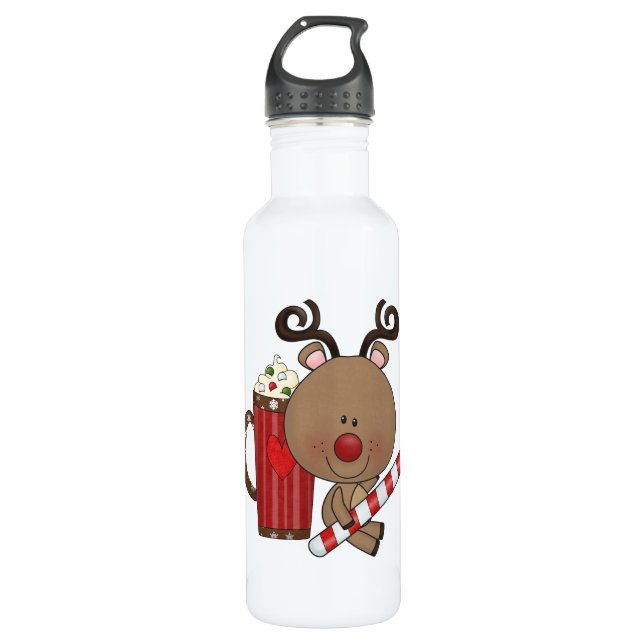 Bouteille D'eau En Acier Inoxydable Rudy Reindeer Au Cocoa (Devant)