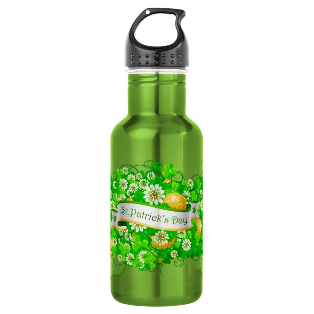 Bouteille D'eau En Acier Inoxydable Saint Patrick's Day 21B (Devant)