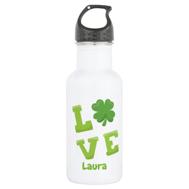 Bouteille D'eau En Acier Inoxydable Saint Patrick's Day Love (Devant)