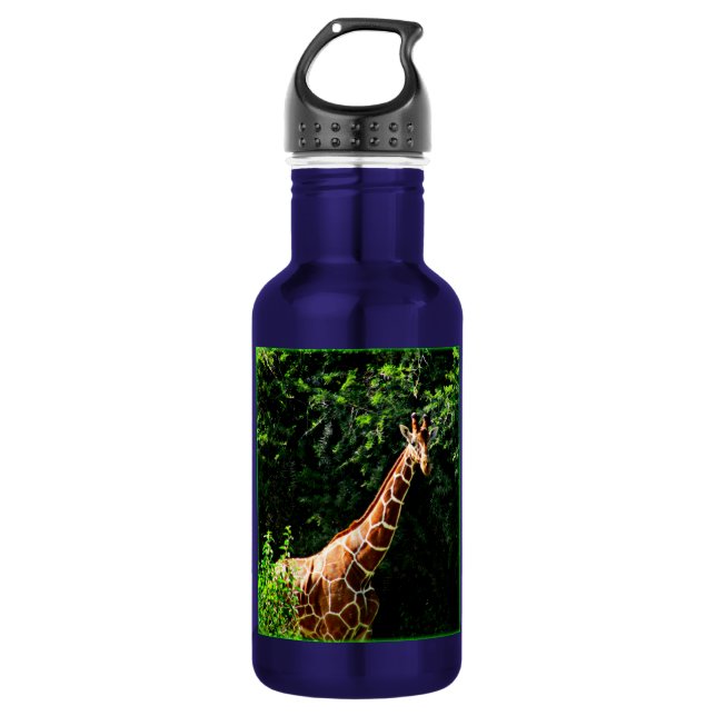 Bouteille D'eau En Acier Inoxydable Samburu Giraffe (Devant)