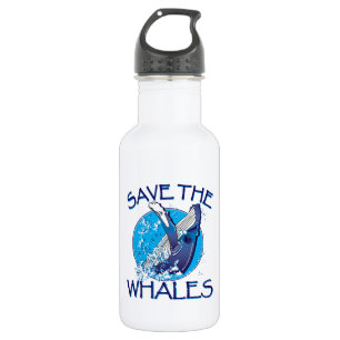 Bouteille D'eau En Acier Inoxydable Sauvez les baleines