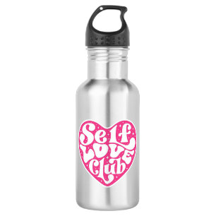 Bouteille d'eau en acier inoxydable Self Love Club
