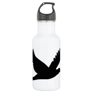 Bouteille D'eau En Acier Inoxydable Silhouette des oiseaux