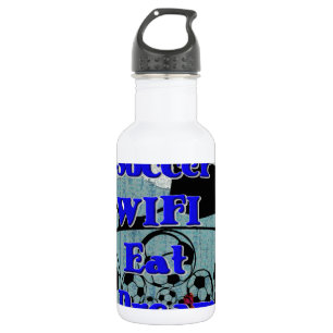 Bouteille D'eau En Acier Inoxydable Soccer WIFI Manger Rêve - Sport amusant Art Imprim