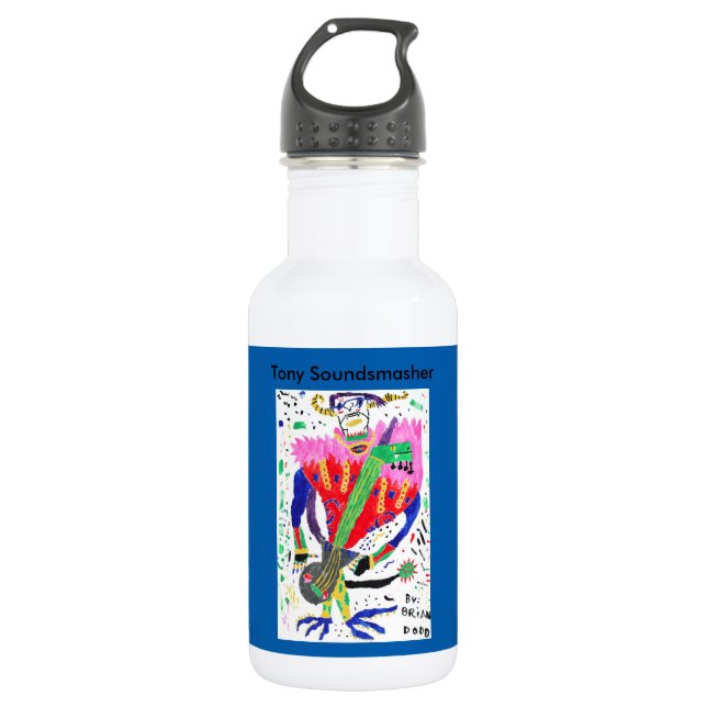 Bouteille D'eau En Acier Inoxydable Soundsmasher élégant (Devant)