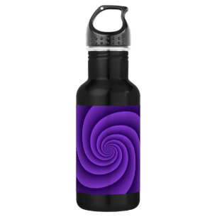Bouteille D'eau En Acier Inoxydable Spirales Arrière - plans Abstraites douces IV