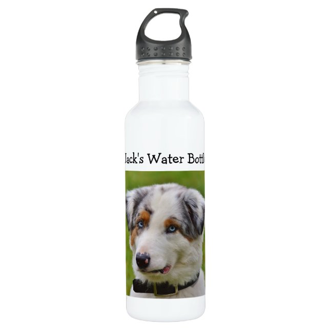 Bouteille D'eau En Acier Inoxydable Stockez de l'eau pour votre chien dans ce personna (Devant)
