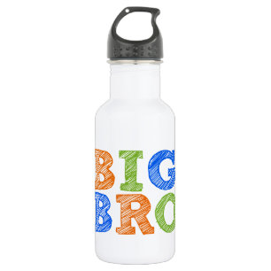 Bouteille D'eau En Acier Inoxydable Style de croquis Gros Brun