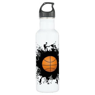 Bouteille D'eau En Acier Inoxydable Style urbain de basket-ball