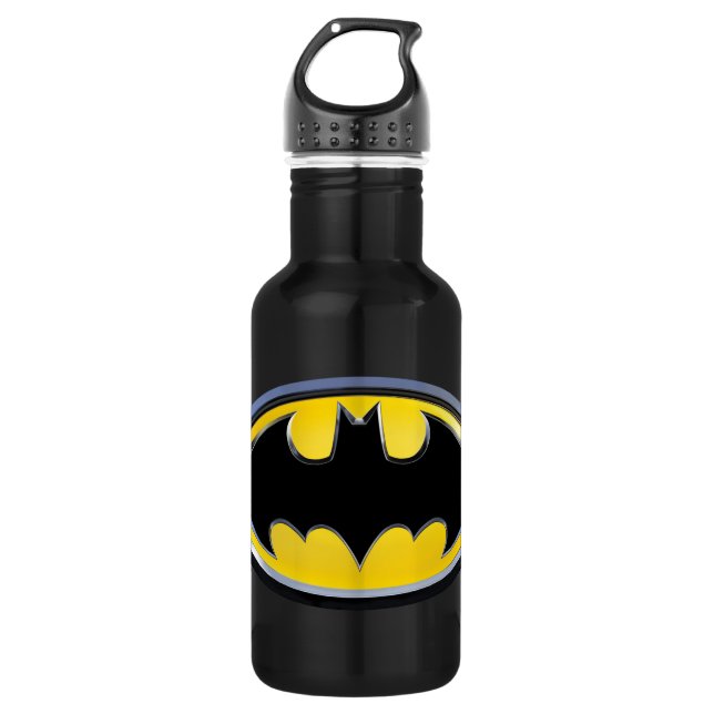 Bouteille D'eau En Acier Inoxydable Symbole Batman | Logo classique (Devant)