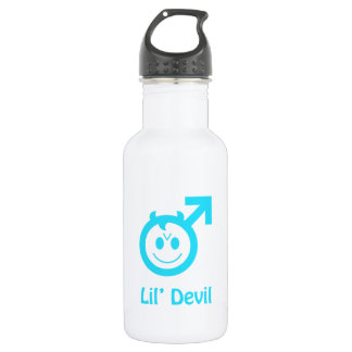 Bouteille D'eau En Acier Inoxydable Symbole mâle de bébé bleu Lil Devil