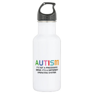 Bouteille D'eau En Acier Inoxydable Système d'exploitation Autisme