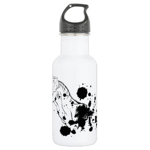 Bouteille D'eau En Acier Inoxydable T-Rex (noir et blanc)