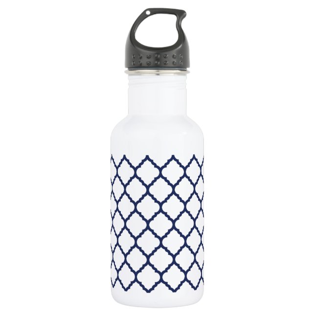 Bouteille D'eau En Acier Inoxydable tendance moderne quatrefoil (Devant)