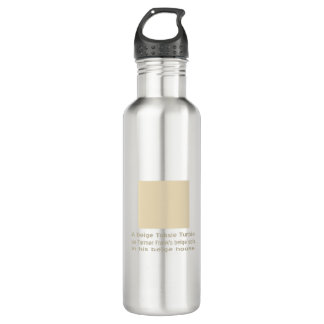 Bouteille D'eau En Acier Inoxydable Toksie Turbie Beige sur Beige