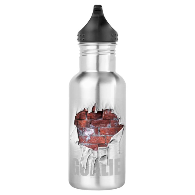 Bouteille D'eau En Acier Inoxydable Torn Brick Wall Goalie (Droite)