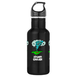 Bouteille D'eau En Acier Inoxydable Tornade Chaser Storm Twister