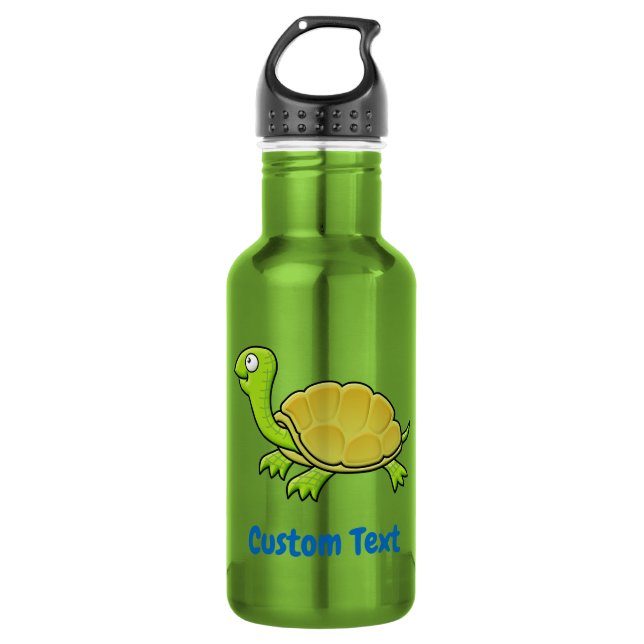 Bouteille d'eau en acier inoxydable Tortue de dess (Devant)