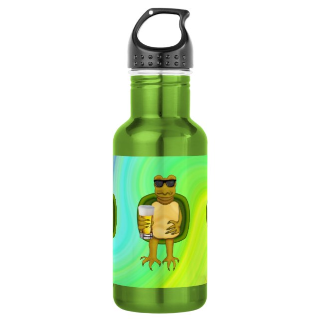 Bouteille D'eau En Acier Inoxydable Tortue soif (Devant)