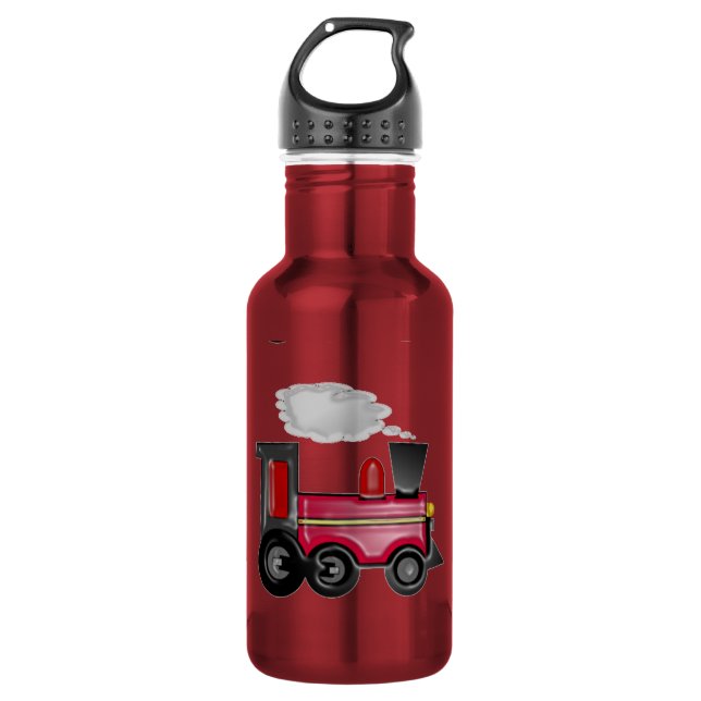 Bouteille D'eau En Acier Inoxydable Train 3D Cherry Red (Devant)