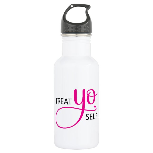 Bouteille D'eau En Acier Inoxydable Traitez-Vous Le Rose (Devant)