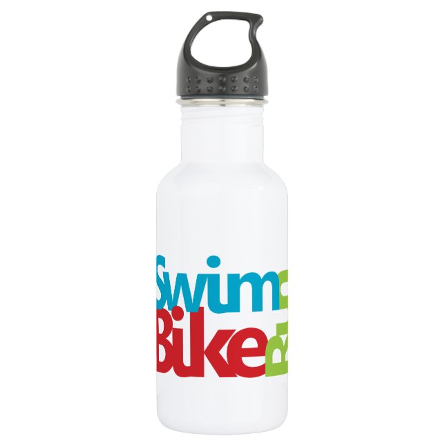 Bouteille D'eau En Acier Inoxydable Triathlon cool et design unique (Devant)