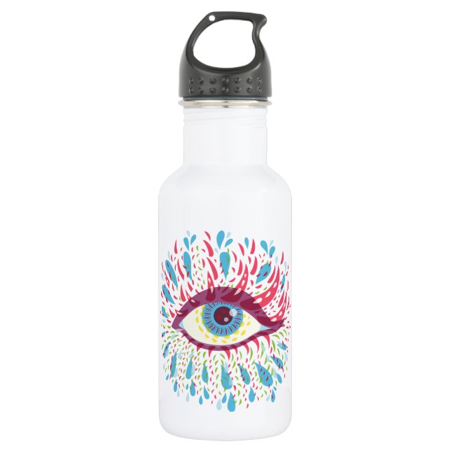Bouteille D'eau En Acier Inoxydable Trippy Oye Psychedelic Art (Devant)