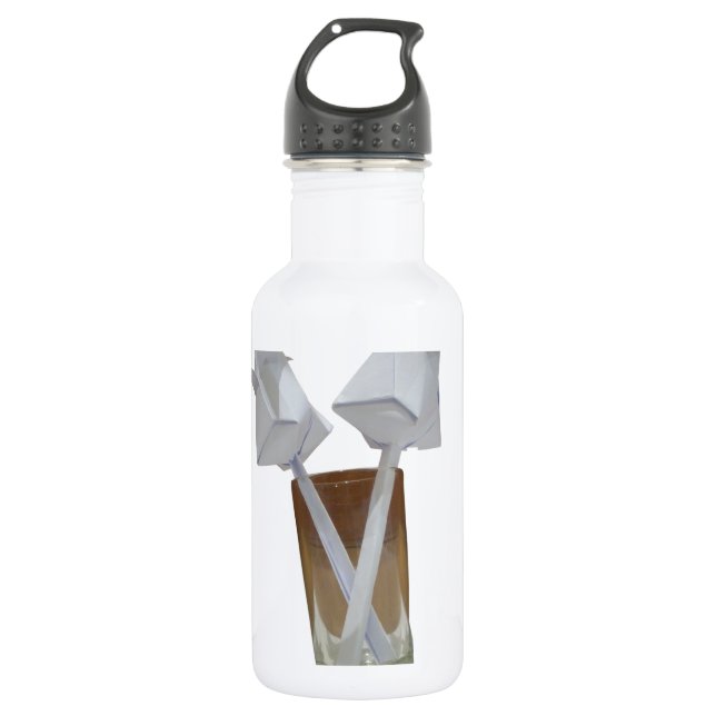 Bouteille D'eau En Acier Inoxydable Un verre de paix valentine. (Devant)