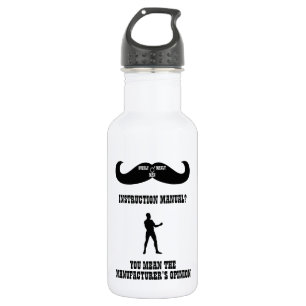 Bouteille D'eau En Acier Inoxydable Un vrai excessivement homme viril - manuel