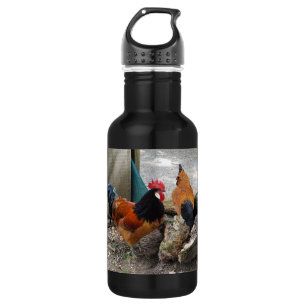 Bouteille D'eau En Acier Inoxydable Une consommation de paires, de coq et de poule de