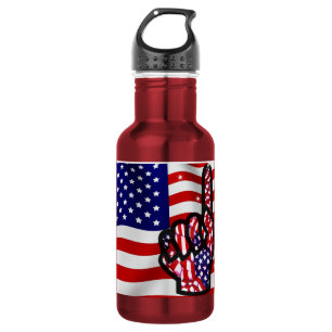 Bouteille D'eau En Acier Inoxydable USA#1_Bouteille Liberty