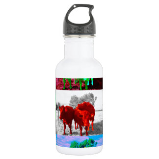 Bouteille D'eau En Acier Inoxydable Vaches