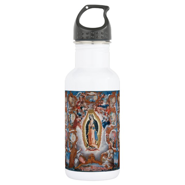 Bouteille D'eau En Acier Inoxydable "Vierge de Guadalupe" (Devant)