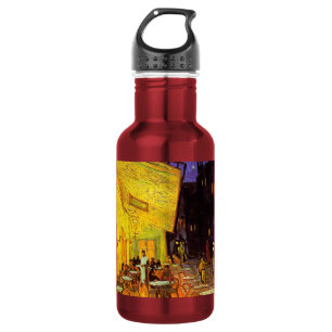 Bouteille D'eau En Acier Inoxydable Vincent Van Gogh Café Terrasse Au Night Fine Art