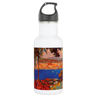 Bouteille D'eau En Acier Inoxydable Vintage Antibes Côte d'Azur