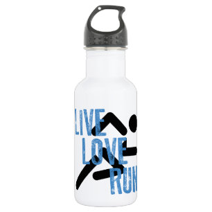 Bouteille D'eau En Acier Inoxydable Vivant, amour, course