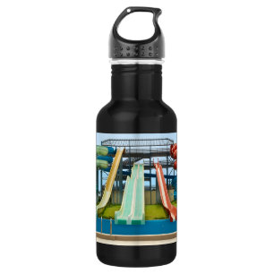Bouteille D'eau En Acier Inoxydable Waterslides colorés
