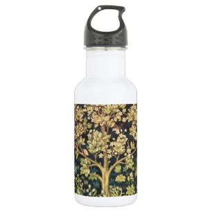 Bouteille D'eau En Acier Inoxydable William Morris Arbre De Vie Floral Art Vintage