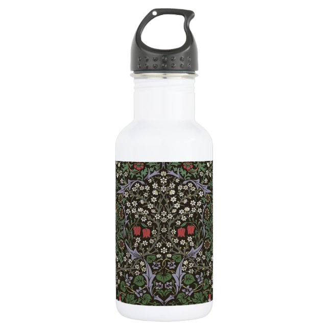 Bouteille D'eau En Acier Inoxydable William Morris Blackthorn Tapestry Floral (Devant)