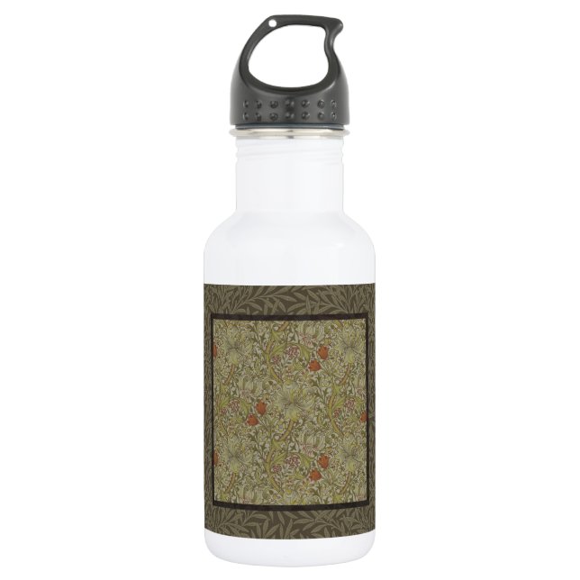 Bouteille D'eau En Acier Inoxydable William Morris Floral Lys willow art design (Devant)