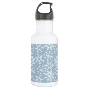 Bouteille D'eau En Acier Inoxydable Winter SNOWFLAKES sans couture motif + vos idées