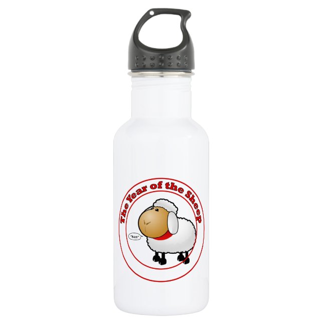 Bouteille D'eau En Acier Inoxydable Year of the Sheep (Devant)