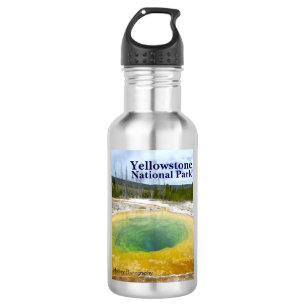 Bouteille D'eau En Acier Inoxydable Yellowstone : Piscine de gloire de matin avec le