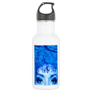 Bouteille D'eau En Acier Inoxydable Yeux bleus