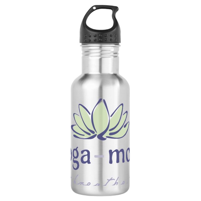 Bouteille d'eau en acier inoxydable Yoga-Mojo (Devant)