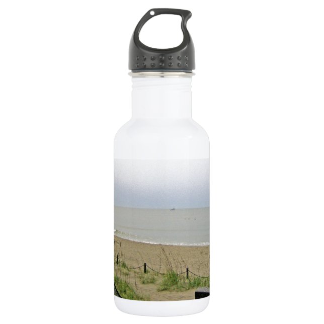 Bouteille D'eau En Acier Inoxydable Zone de plage déserte (Devant)