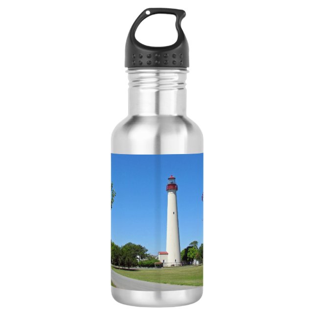 Bouteille d'eau en aluminium du phare du Cap May (Devant)