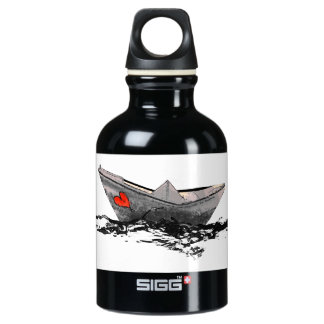 Bouteille d'eau en aluminium pour bateau à papier