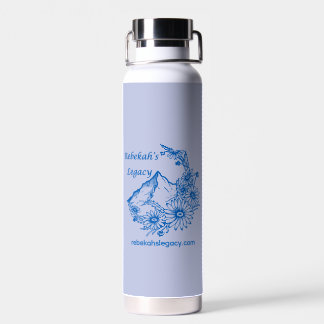 Bouteille d'eau en cuivre au logo de l'héritage de