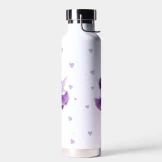 Bouteille d'eau en forme de jolie fée violette